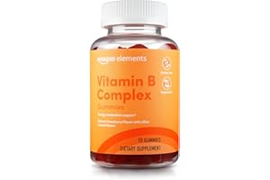Amazon Elements - B-Complex, Supports Immune and Normal Energy Metabolism, 70 Gummies, 70-Day Supply, Vegan, Adult, Non-GMO (Previously Revly)