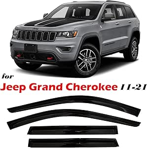 jeep deflectors guards tinted visor