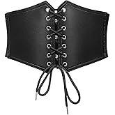 Bbonlinedres Womens Corset Belt Renaissance Costume Lace-up Elastic Underbust Wide Waist Cincher Belts