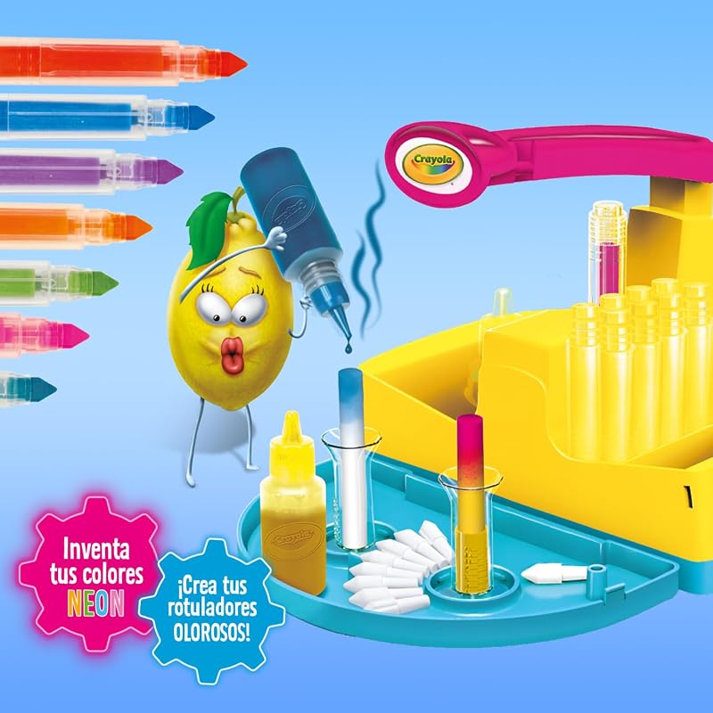 - Laboratorio de Rotuladores Olorosos Neón, Crea tus Propios Rotuladores Perfumados con Colores Neón, Actividad Creativa y Regalo para Niños, a Partir de 6 Años (Versión en español)
