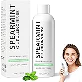 Cold-Pressed Coconut Oil, Powerful Organic Peppermint Oil for Mint Mouthwash, Freshness Breath (1)