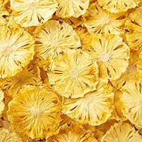 Mkostlich Dried Pineapple Slices, Dehydrated Pineapple Slices for Cocktail Garnish Drinks Baking Fruit Tea, No Sugar Added No