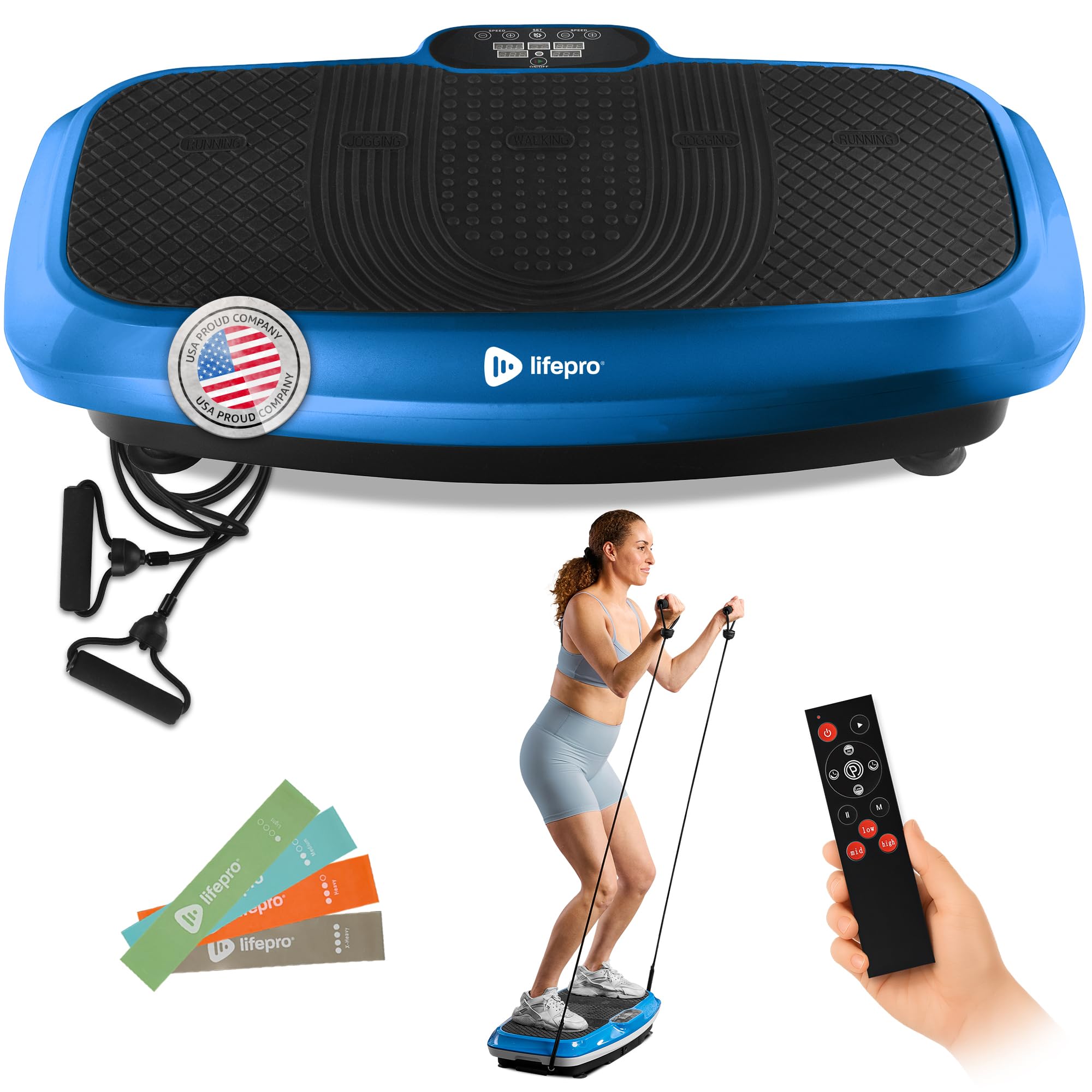 Lifepro Turbo 3D Vibration Plate Exercise Machine with 330 lb Capacity