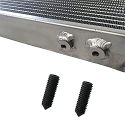 HCHCSPEED 2 Rows Universal Aluminum Radiator Air to