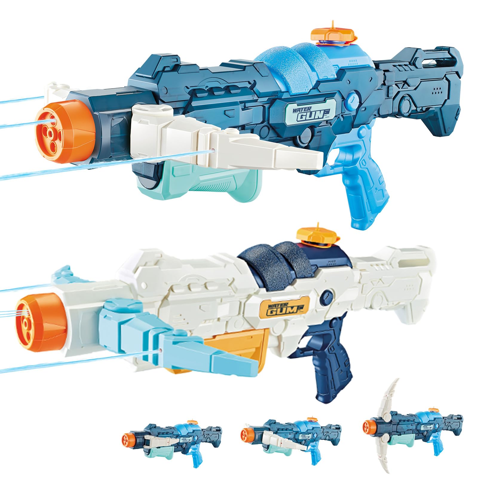 Britik Water Gun Toys for Kids 3-12 Year Olds: 2 Pack Water Pistol for Boys Water Blaster Waterguns Gifts for Kid Age 3 4 5 6 7 8 9 10 11 12 Years Old Summer Toy Swimming Pool Beach Party Outdoor Play