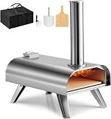 VonHaus Pizza Oven Outdoor 12” Tabletop with Peel Cutter Chopping Board Storage view 1