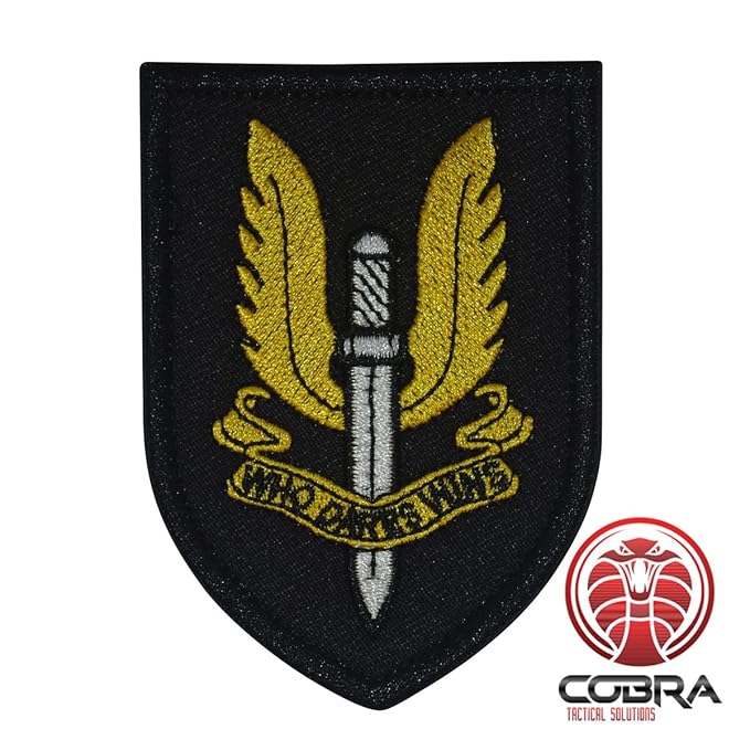 'Who Dares Wins' SAS Motivational Military Patch mit Klettverschluss Airsoft