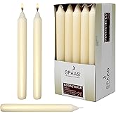 7 Inch Ivory Taper Candles 6 Hour Burning Candle Decorate Your Dinner Wedding Table Dripless and Smokeless Candle Unscented Fits Most candlesticks -20 Pack Household Candles