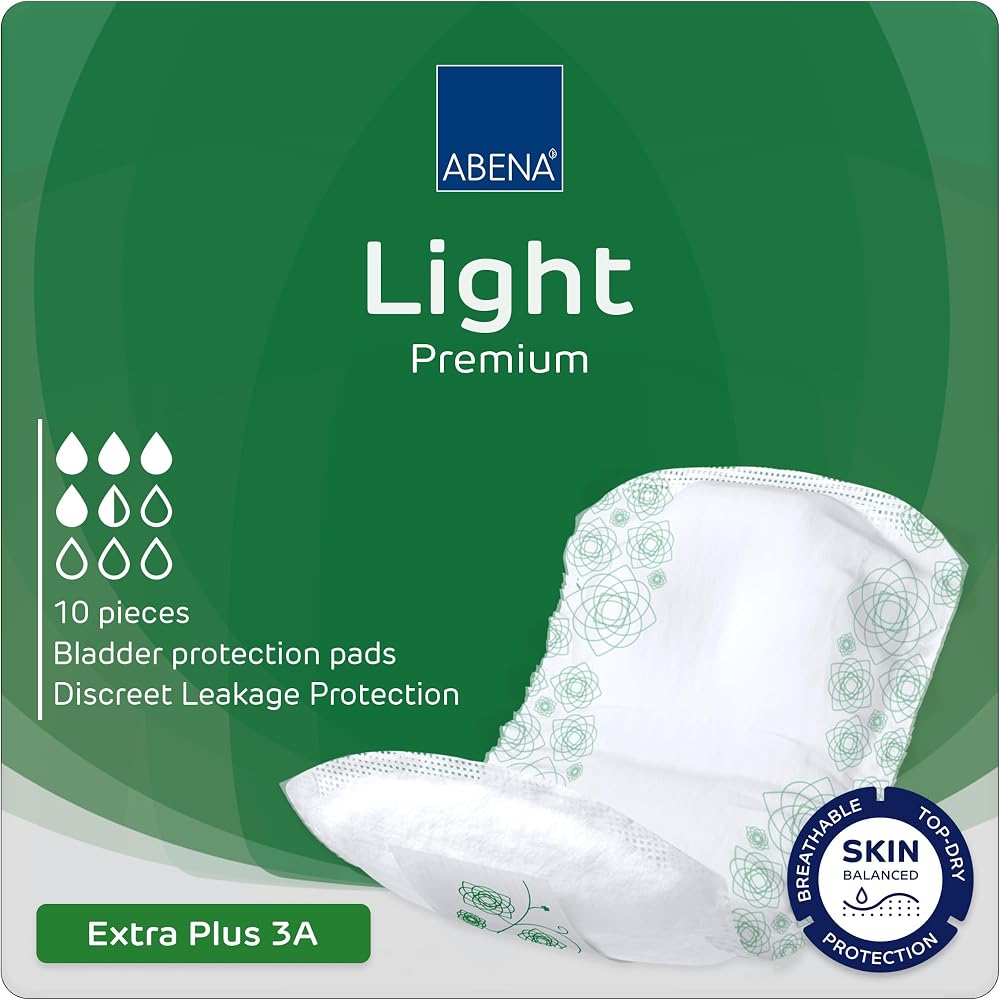 ABENA Light Extra Plus 3A Maxi Pads Pack of 10 650ml Incontinence Sanitary Pads