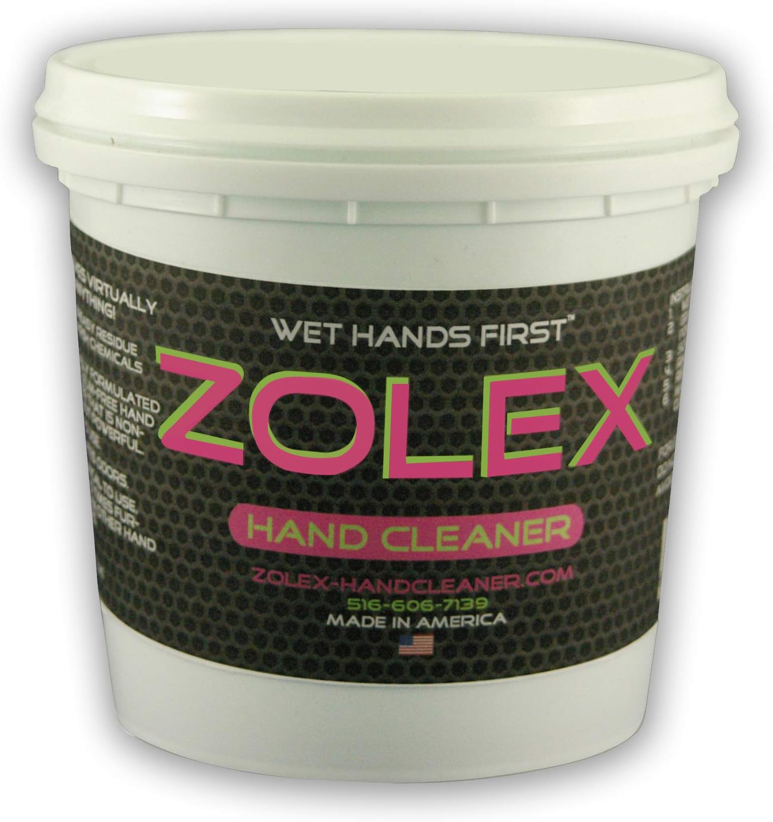 Zolex Water Activated Hand Cleaner for Working Hands| Stain Remover for Heavy Duty Workers | Grease Remover for Mechanics - Non-Toxic Petroleum Free 1.5 lb (Case of 8)