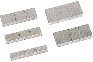 HAMWOO 5000Pcs 23 Gauge Stainless Steel Pin Nails, Headless Pinner Nails (3/8",5/8",4/5",1",1-3/16") assorted 5 sizes for Mol