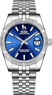 Amazon.com: BUREI Men's Automatic Watch Analog Dial with Date