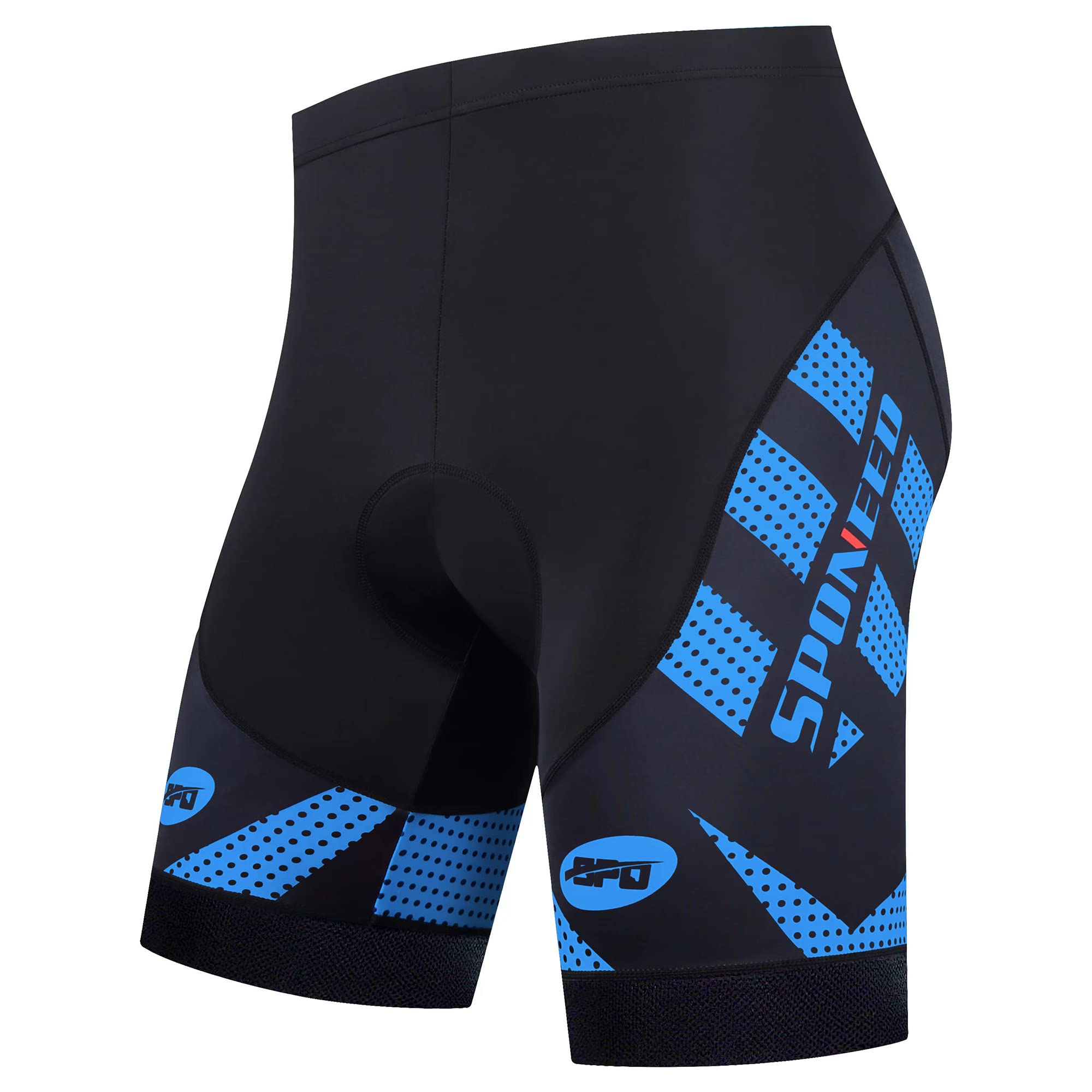 Men Bike Outfit Enthusiast Cycling Gifts Padded Pants Racing Bicycle Gym Training Compression Shorts US M Blue Image