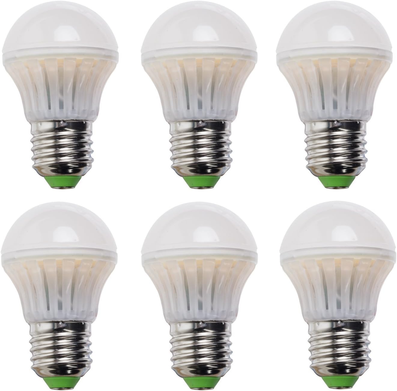 ALDDN 360°, LED Light Bulbs, 40 Watt Equivalent, 450-Lumen, Daylight 5000-Kelvin, G14, Non-Dimmable (6-Pack)