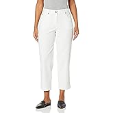 Ruby Rd. Womens Womens Petite Mid-Rise Fly-Front Classic Denim Ankle Pant