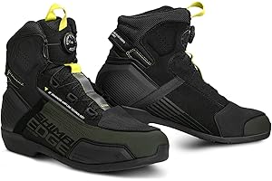 SHIMA Edge Motorcycle Riding Shoes Men Women Ventilated Waterproof Leather Boots Summer Suede ATOP Street Sport Stealth
