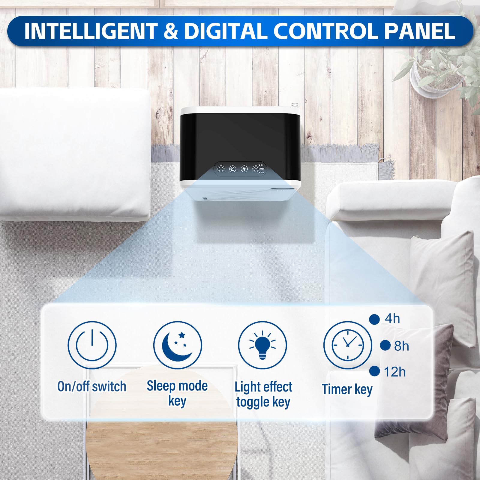 Photo 1 of Dehumidifier, Dehumidifiers for Home (1000 sq.ft), 98 OZ Dehumidifier for Basement Bathroom Bedroom