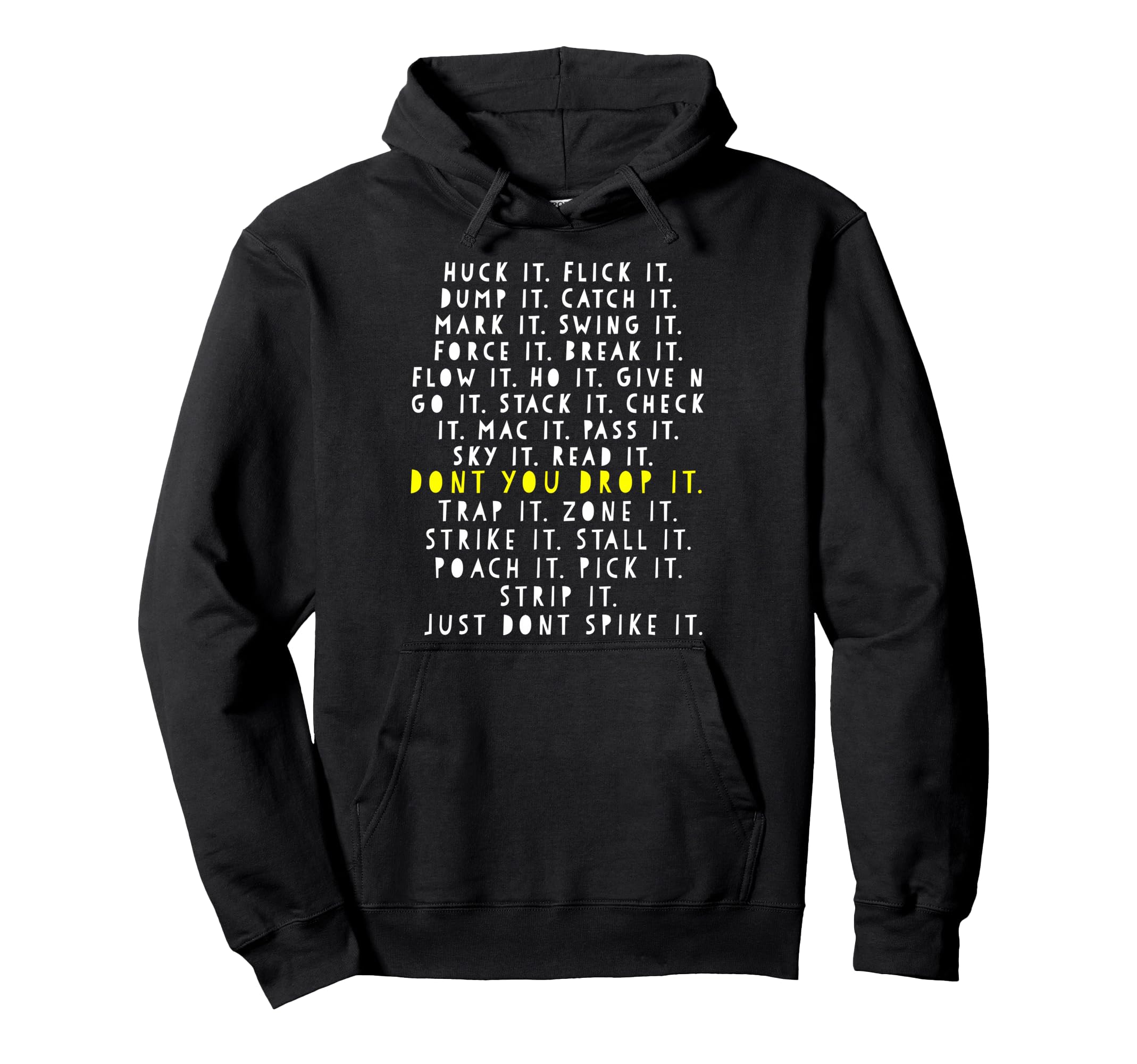 Ultimate frisbee game language Frowler Disc Golf Player Pullover Hoodie