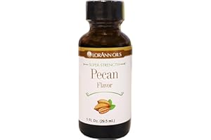 LorAnn Oils Super Strength Flavoring - Used For Candy Making, Flavoring Extracts, Baking, Hard Candy, and Flavor Oils - Bold, Natural Flavors 4X Stronger Than Extracts - Pecan, 1 fl oz