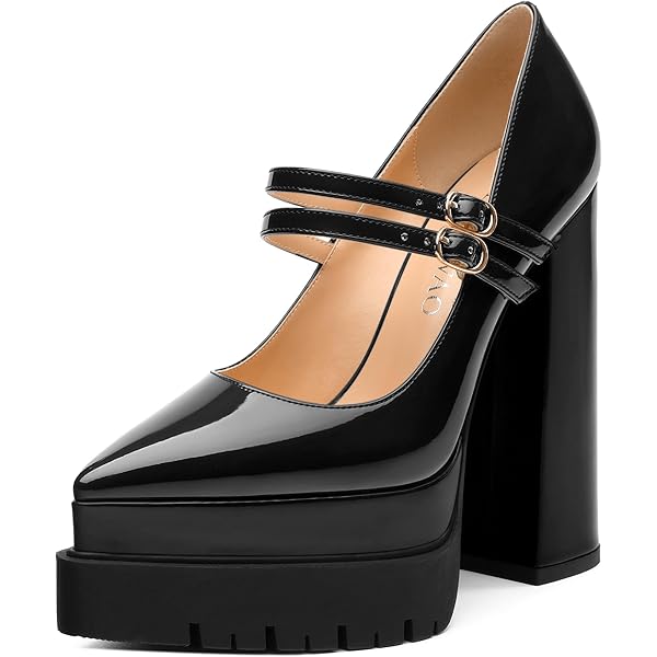 Amazon.com | RLYGHWAO Women's Platform Pumps, Pointed Closed Toe