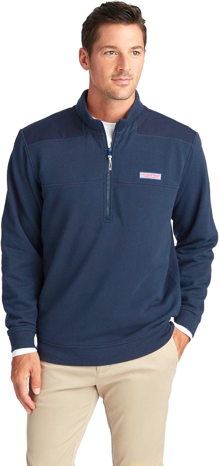 Vineyard Vines Men's Collegiate Shep Shirt Half Zip Pullover at  Men’s Clothing store