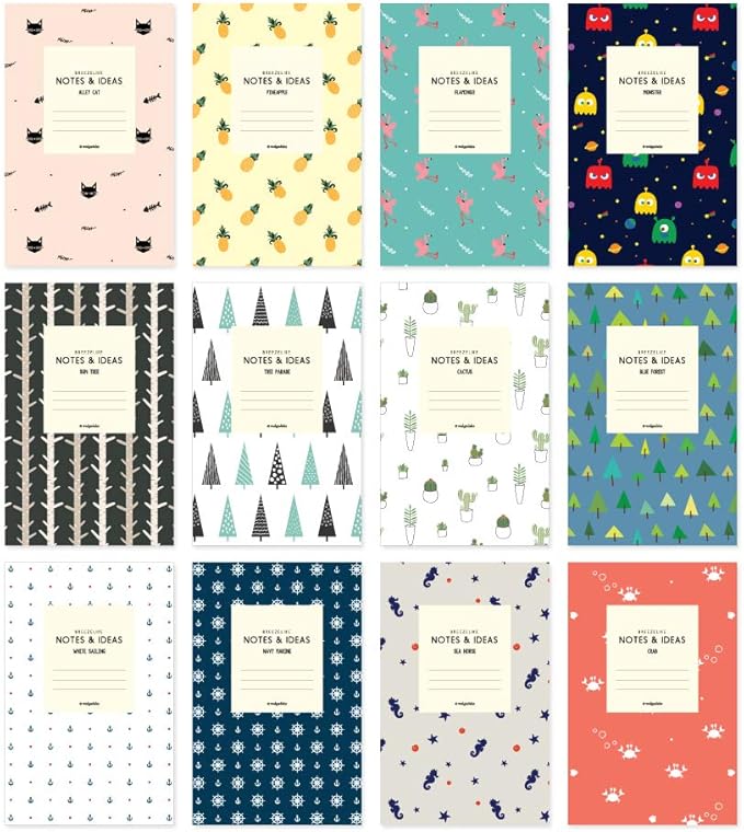 Monolike ポケットノート Pocket Note Breezelike ミニノート 手帳 ミニノートセット ノート12巻セット 小さなノート アイデア手帳 Mini Note ドローイング ノート メモ帳 文房具 オフィス用品 Amazon