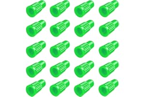 EVOZOOD Green Presta Valve stem caps Plastic Bike tire caps air dust Valve stem Covers Used on Presta French valves for Bicycle, MTB, Road Bike (20 Pack)