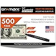 Dri Mark 500 Pack Counterfeit Bill Detector Marker Pen, Made in The USA, 3 Times More Ink, Pocket Size, Fake Money Checker - Money Loss Prevention Tester & Fraud Protection for U.S. Currency