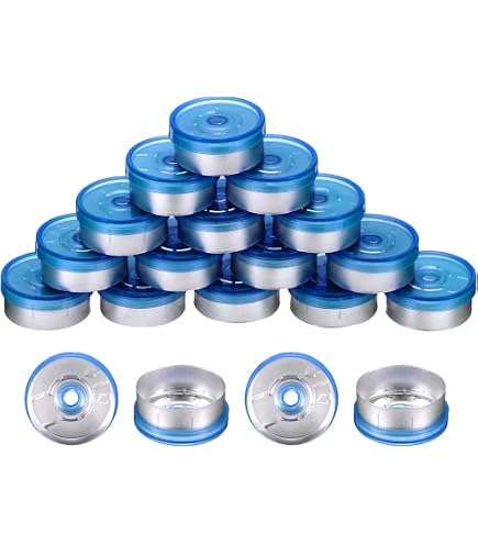 Container Threaded Cap Vial Protection Black Continuous Thread Caps 13-425 - 100 Pack Foam ...