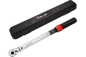 UYECOVE 3/8-Inch Drive Click Torque Wrench, Dual-Direction Click Professional Torque Wrench 10-100FT-LB/13.6-135.6Nm, Dual Range Scales Graduated in FT.LB and N.M