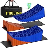 PAULINN RV Camper Levelers, 2 Packs RV Leveling Blocks Heavy Duty & Upgraded Up to 35,000 lbs, Curved Leveling RV Accessories