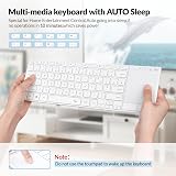 Rii Wireless Keyboard with Trackpad BT 5.0 & 2.4G Dual Mode White view 5