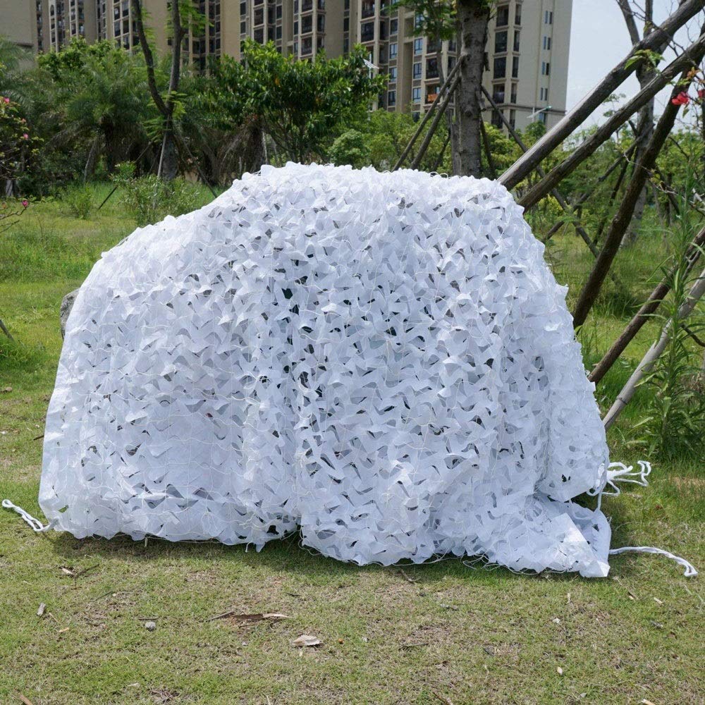 Rete Mimetica Beige Per Protezione Solare - Tessuto Oxford 210D, Dimensioni 2x10 M (6.6x32.8 Ft)