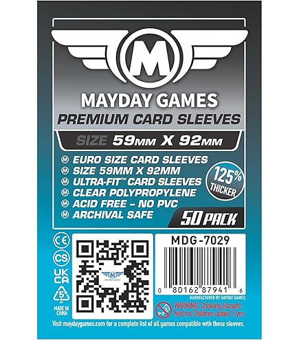 Amazon.com: Mayday Games Premium Chimera Card Sleeves 57.5x89mm