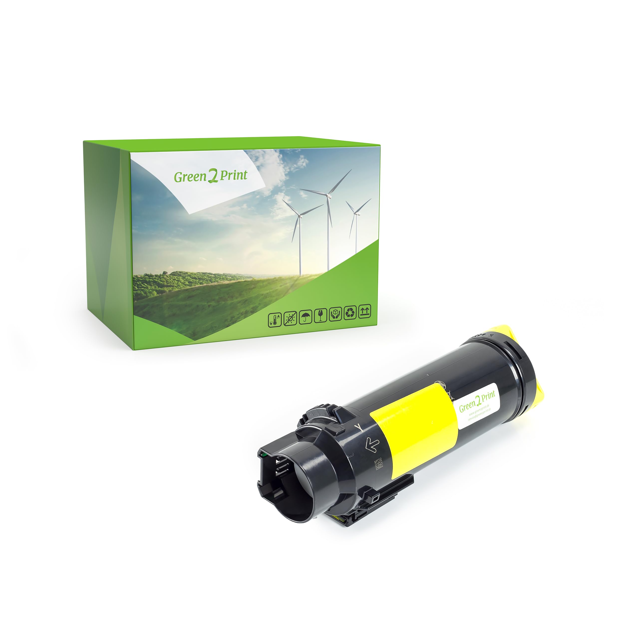 Green2Print Toner yellow 4000 pages replaces Dell 593-BBRW Toner cartridge for Dell S2825CDN, H825CDW