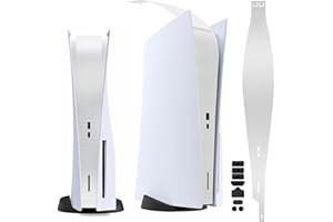 Aiaabq Dust Cover Net for PS5 Console Compatible PS5 Optical Drive Version/Digital Version,Fitted with Silicone Plugs,Prevent Dust and pet Hair for PS5 Game Console Accessories