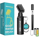 ZWOOGYM Pro Golf Club Cleaner Set, Water Brush with Holder Clip and 4oz Bottle, Golf Groove Sharpener, Suitable for U and V Grooves