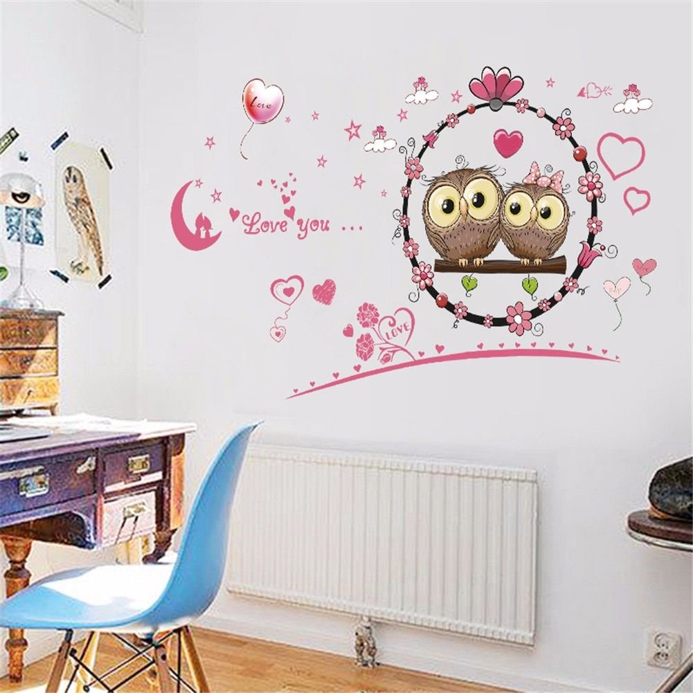 Amazon Com Bomeautify Removable Wall Sticker Cute Couple