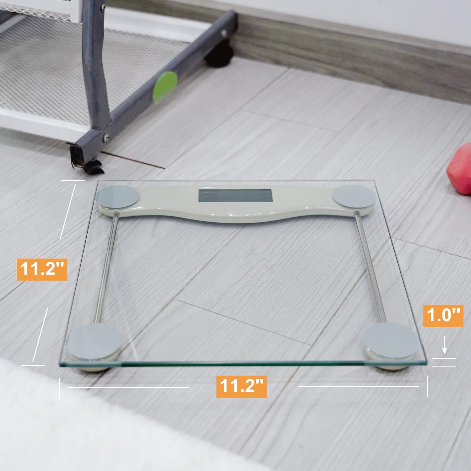 Bathroom Scale for Body Weight, NUTRI FIT Digital Weighing Scale Accurate Electric Weight Loss Watcher Scale, 330 lb Capacity, Step on Technology with AAA Batteries, Birthday Gifts
