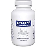 Pure Encapsulations NAC 600 mg - N-Acetyl Cysteine NAC Supplement for Lung Health & Immune Support, Liver Support & Antioxidants* - with Freeform N-Acetyl-L-Cysteine - 180 Capsules