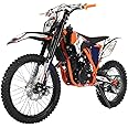 X-PRO 250cc Dirt Bike Zongshen Brand Engine, 5-Speed Manual Transmission, Electric/Kick Start! Big 21"/18" Wheels! (Orange)