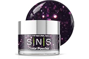 SNS HEALTHY NATURAL NAILS SNS Nail Dip Powder Colors, Gelous Color Dipping Powder - Wizard Fantasy (Purple Glitter) - Long-Lasting Dip Nail Colors for Healthier Nail Beds - Nail Color for Professionals & At-Home DIY - 0.5 oz