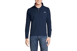 Lands' End Men's Anyweather Fleece Quarter Zip Pullover