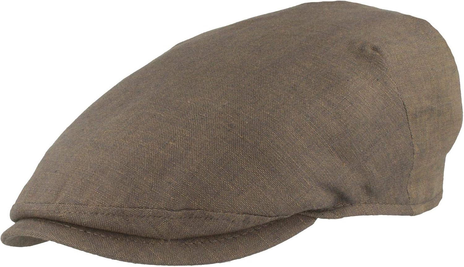 Men's flat cap, peaked cap made of 100 linen, with lining made of 100