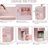 Thedttoy Electronic Piggy Bank Rose Gold Password Money Safe Kids 3+ view 3