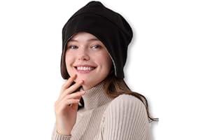Radia Smart EMF Hat Beanie, 5G Anti-Radiation, Radiation Protection, Brain Coat, RF Shielding Block WiFi, Black
