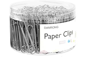 DANRONG Silver Jumbo Paper Clips, 270pcs 2 Inch (50 mm) Paper Clip, Large Paperclips Great for Office School and Personal Use(2 in, Silver)