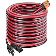 ZkeeShop Oplaadkabel zonnestekker op XT60i adapter, stekker, aansluiting, zonnepaneel, 12AWG XT60i-F kabel, compatibel met zonnegenerator, draagbaar powerstation (7,62 m