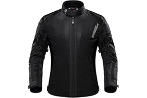 DUHAN Mesh Motorcycle Jacket Men Lightweight Breathable Summer Jacket For Unisex With CE Level 2 Shoulder Elbow Armor Pads