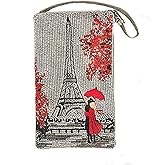 Bamboo Trading Company SHB444 Paris Romance Club Bag, 7-inch Height, Multicolor